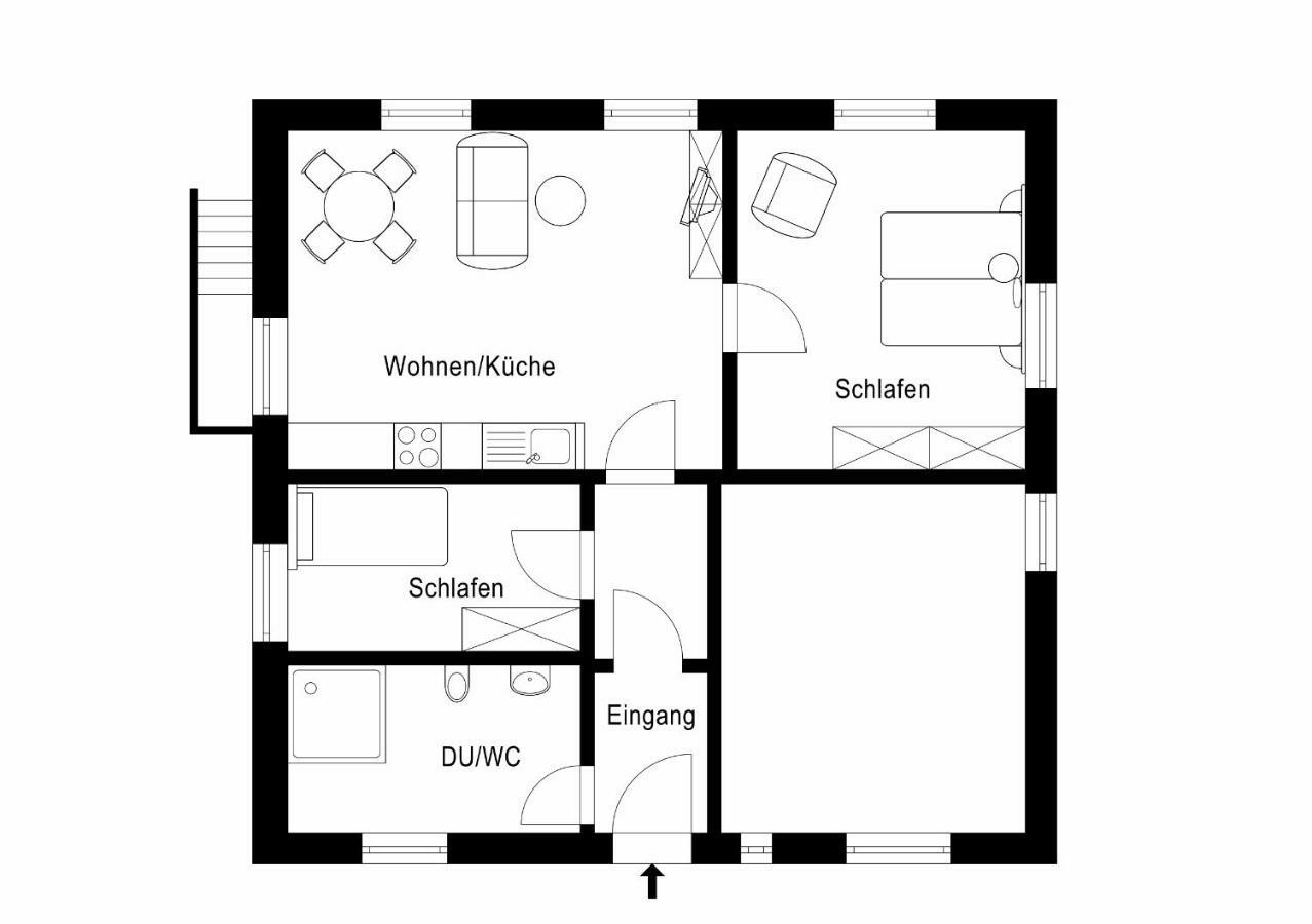 Апартаменты Tal-Residenz Whg 1 Бад-Зальцуфлен Экстерьер фото